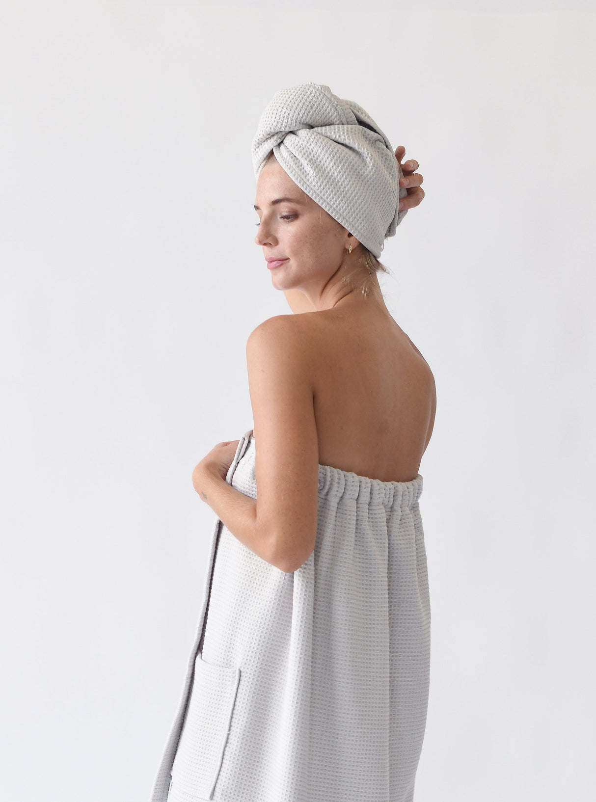 Waffle Hair Towel From Cozy Earth