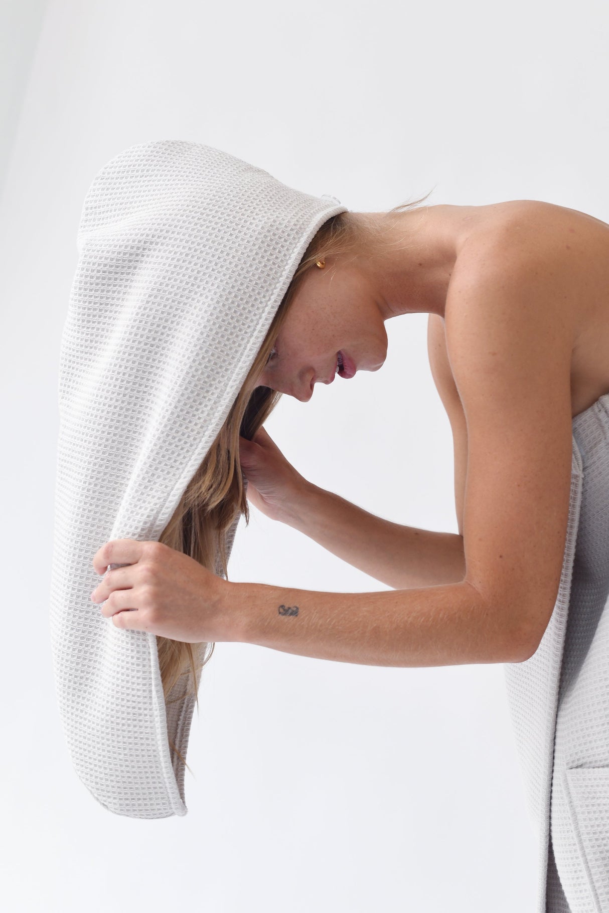 Waffle Hair Towel From Cozy Earth