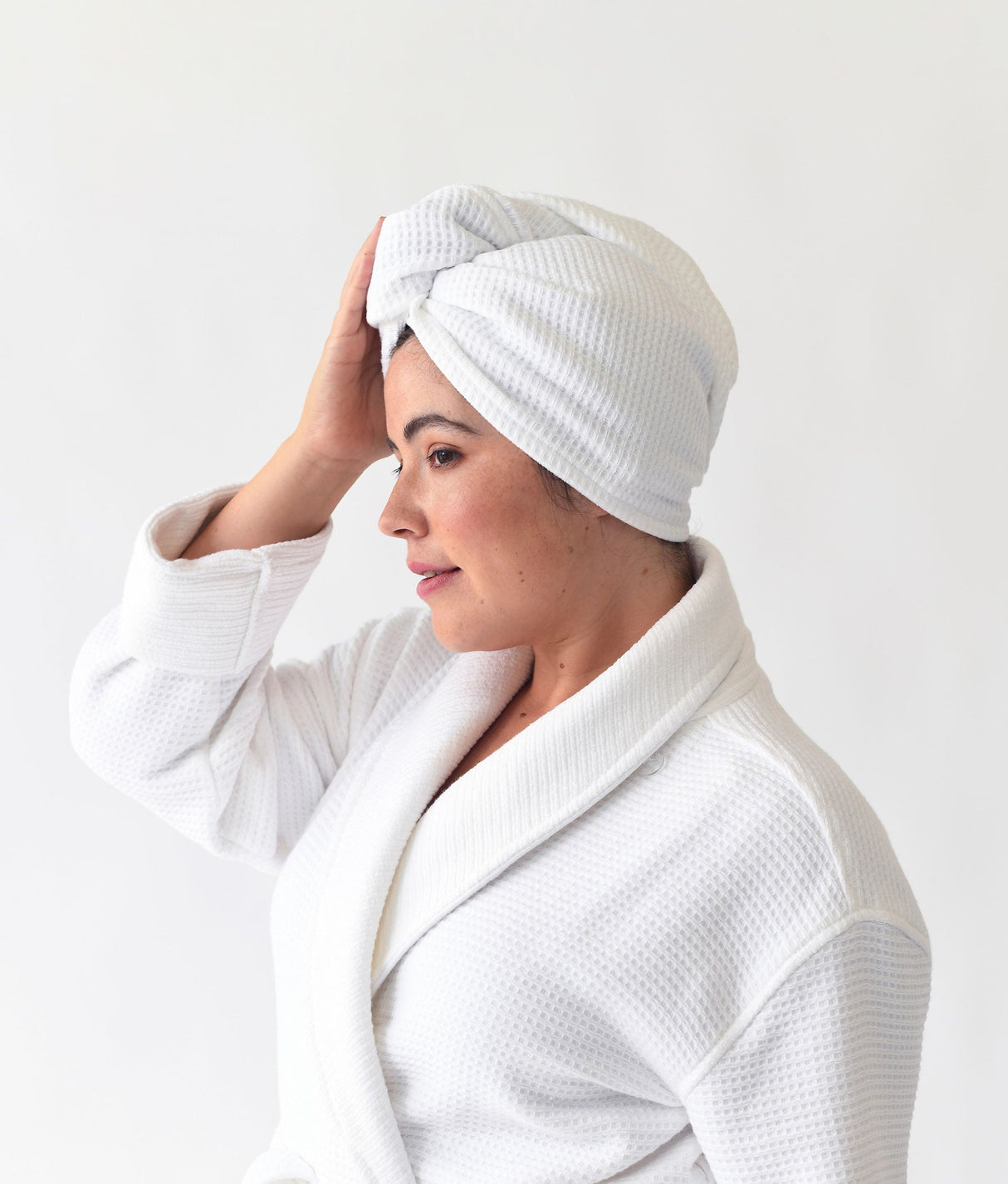 Waffle Hair Towel From Cozy Earth