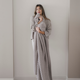 WAFFLE KNIT XL THROW BLANKETS From Saranoni