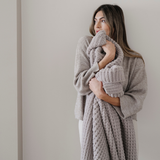 WAFFLE KNIT THROW BLANKETS From Saranoni