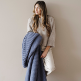 WAFFLE KNIT THROW BLANKETS From Saranoni