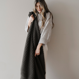 WAFFLE KNIT XL THROW BLANKETS From Saranoni