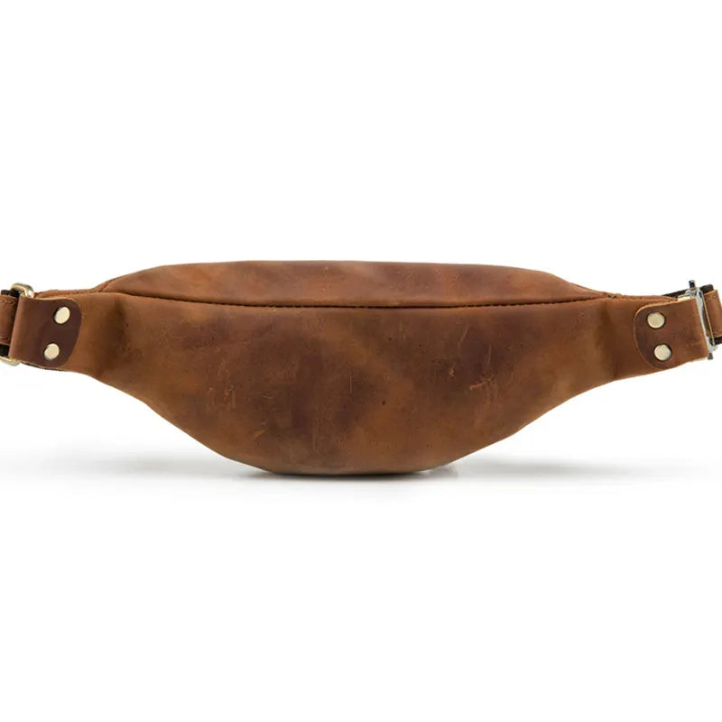 Wagner Leather Waist Bag | Full Grain Leather Fanny Pack from STEEL HORSE LEATHER