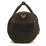 The Wainwright Weekender | Round  Vintage Leather Weekender from STEEL HORSE LEATHER
