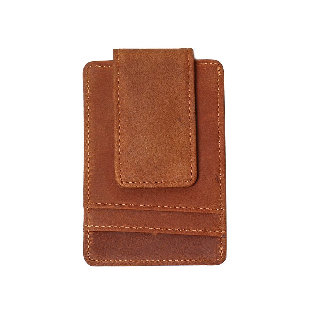 The Walden | Handmade Leather Front Pocket Wallet with Money Clip from STEEL HORSE LEATHER