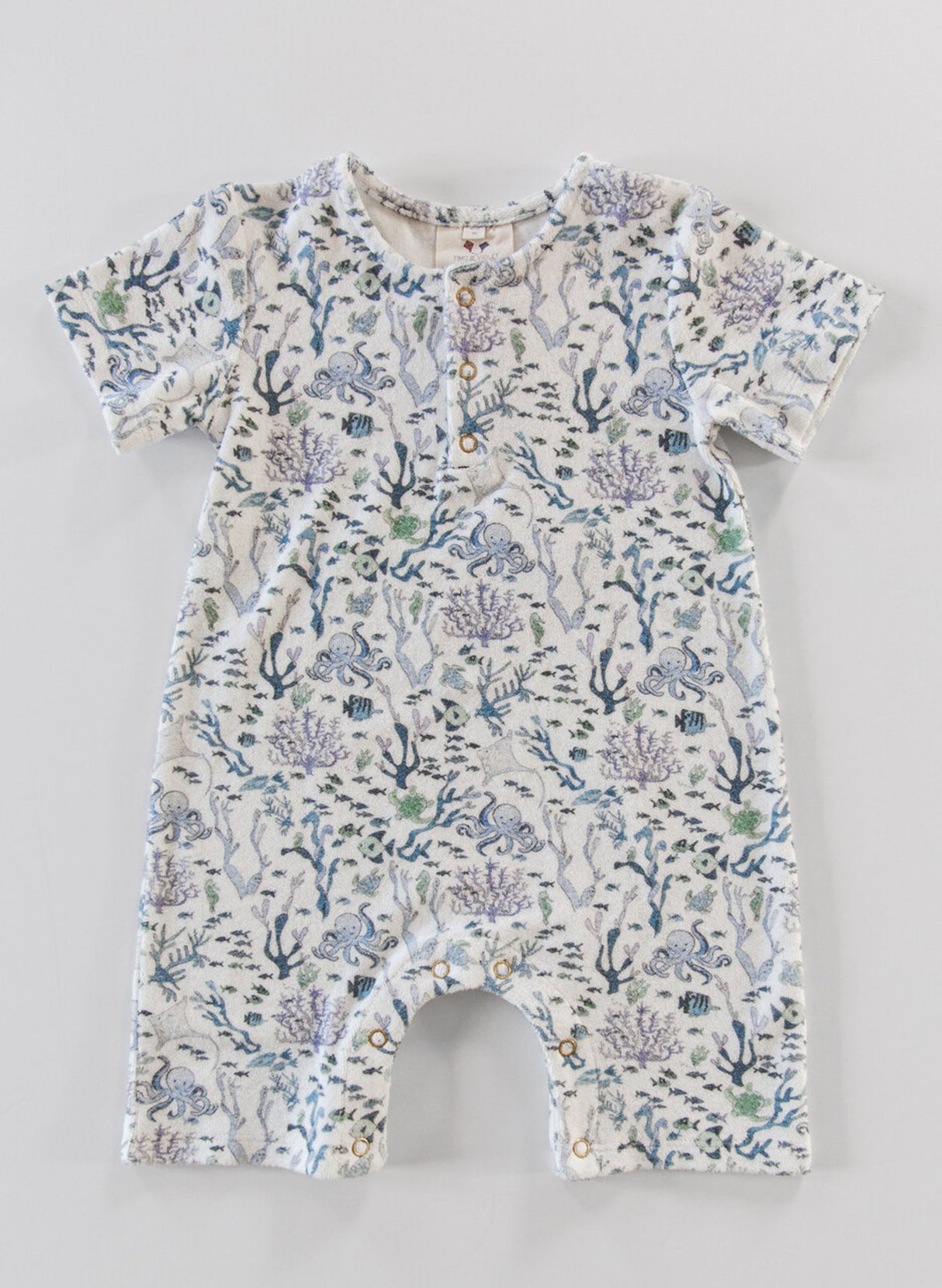 Walker Terry Romper - Coral Reef from Timo & Violet