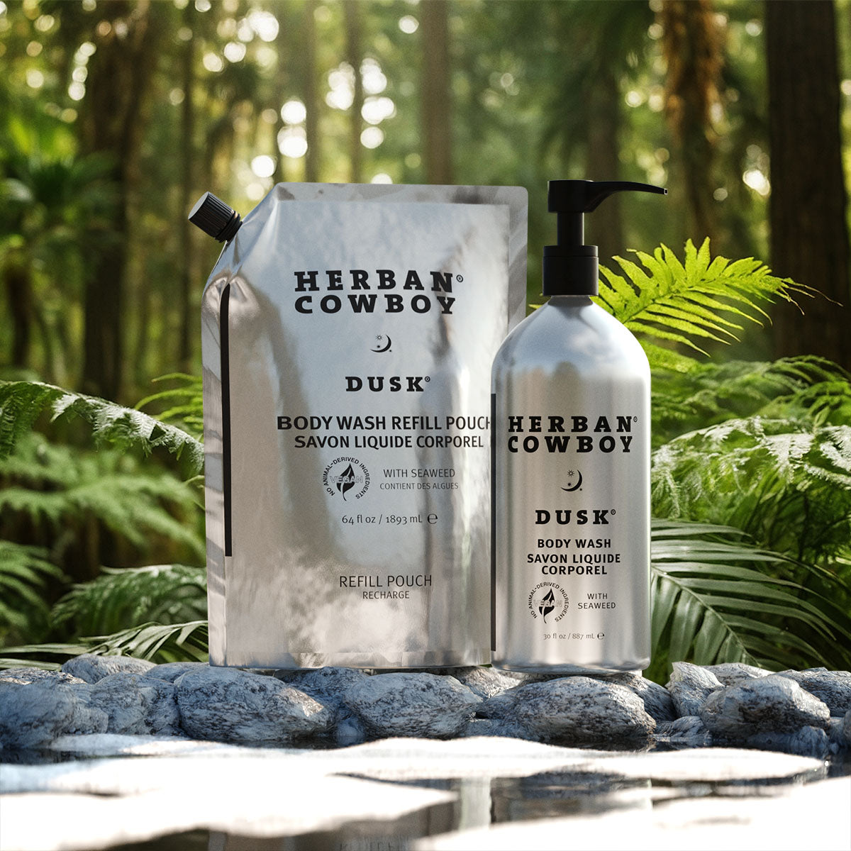 Body Wash Pump & Pouch from Herban Cowboy