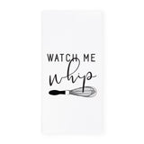 Watch Me Whip Kitchen Tea Towel from The Cotton & Canvas Co.