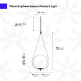 Waterdrop Pendant Light from Ozarké