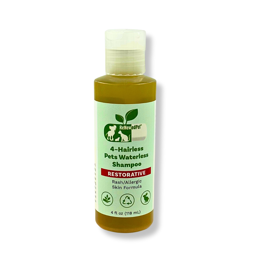 4-HAIRLESS PETS RESTORATIVE WATERLESS SHAMPOO  from ReNewedPet