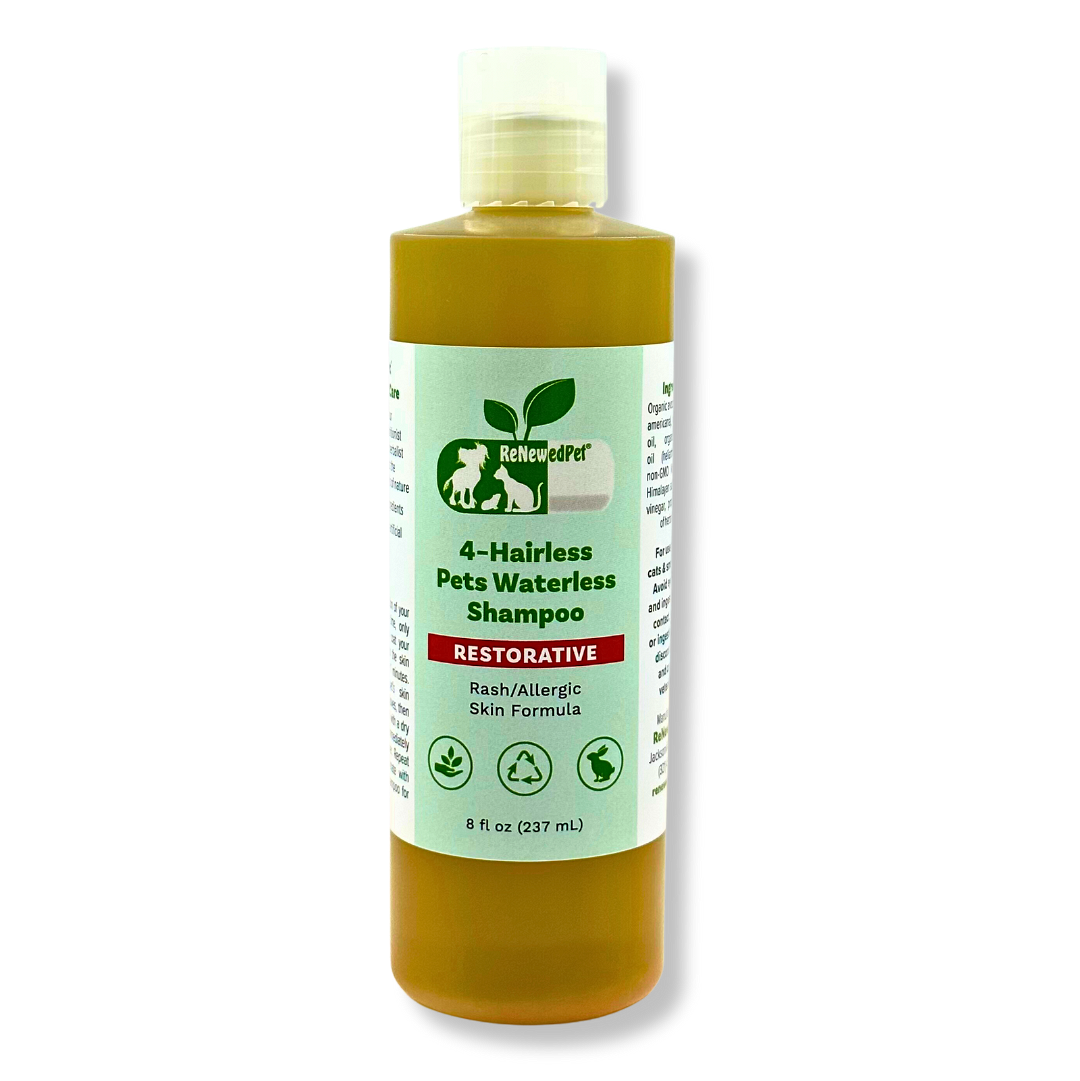 4-HAIRLESS PETS RESTORATIVE WATERLESS SHAMPOO  from ReNewedPet