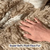 PupProtector™ Luxe Waterproof Bed Runner - Plush Sheep Tan from Paw.com