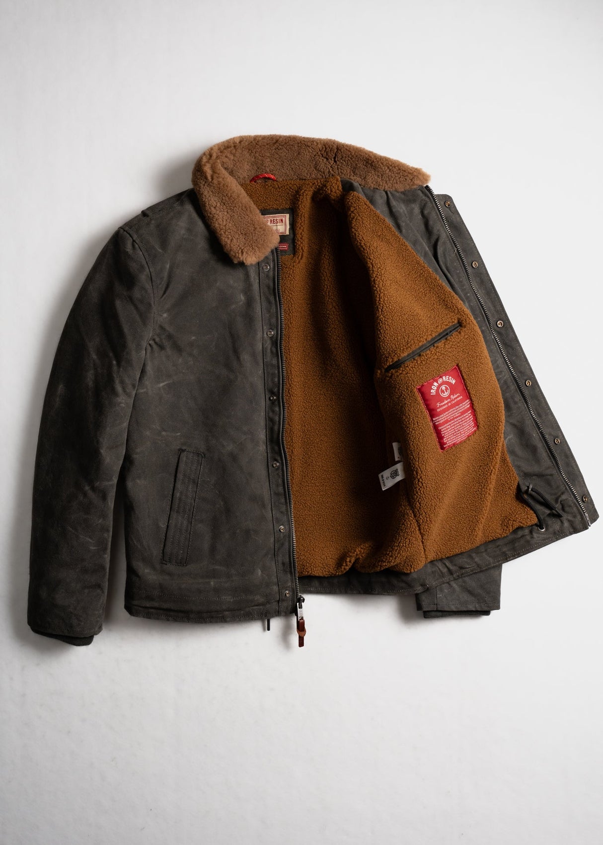 Waxed Nautilus Jacket from Iron & Resin