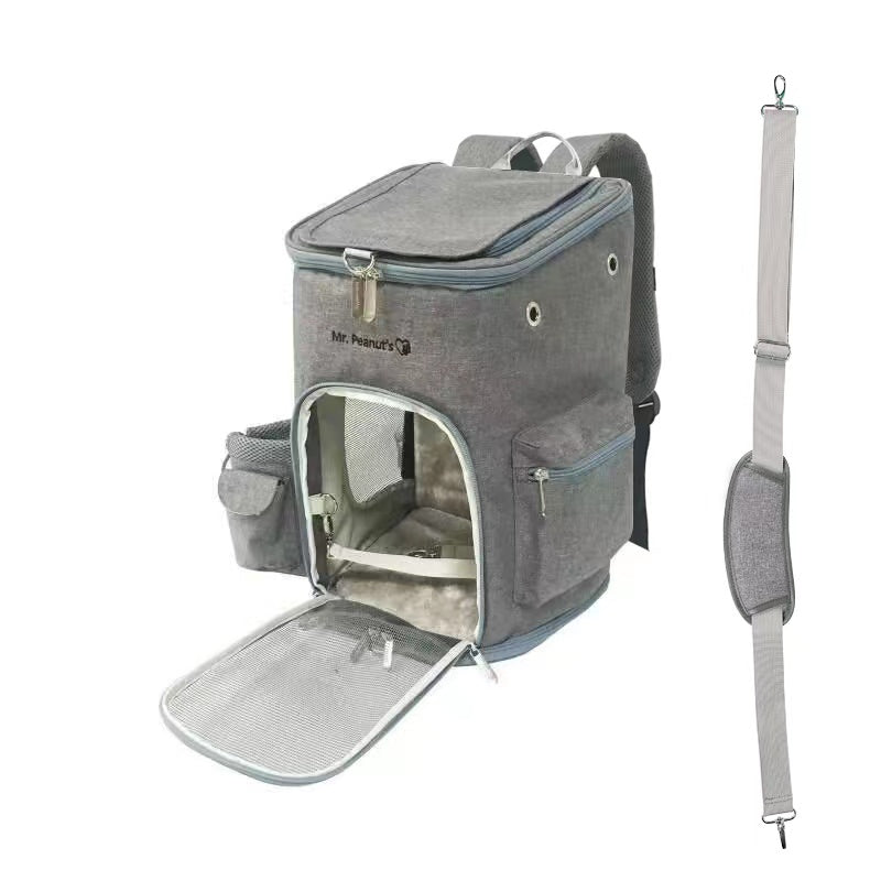 Mr. Peanut's Vancouver Series Backpack Pet Carrier for Smaller Cats and Dogs from Mr. Peanut's Pet Carriers