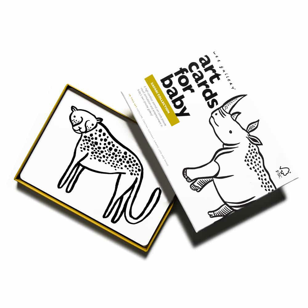 Art Cards for Baby - Safari Collection From Wee Gallery