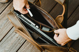 The Welch Briefcase | Vintage Leather Messenger Bag from STEEL HORSE LEATHER