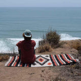 Tan Mexican Diamond Yoga Blanket from West Path