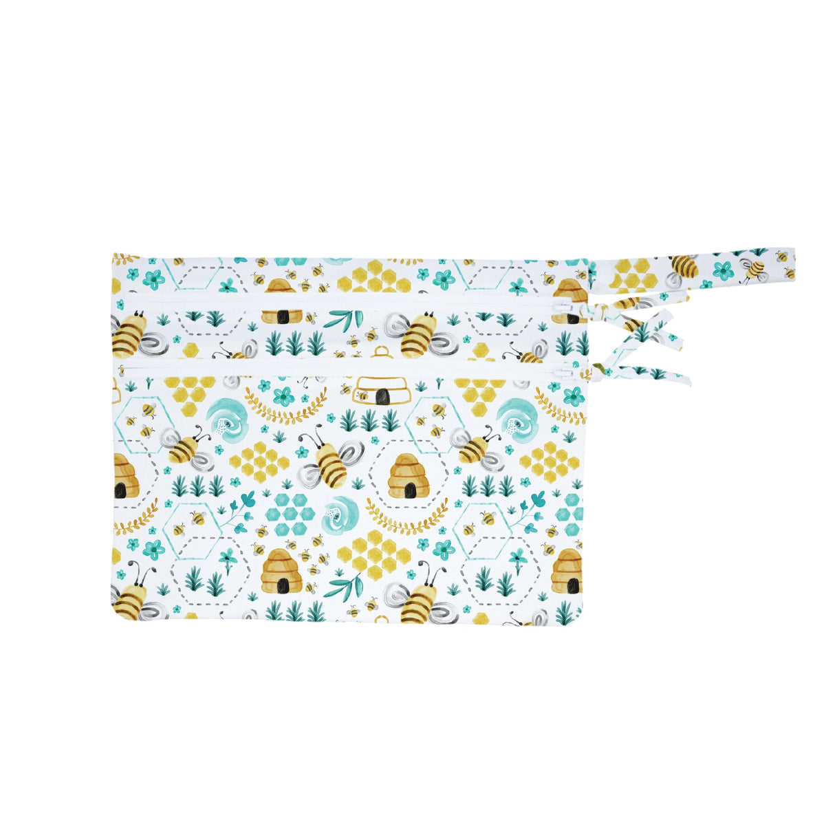Busy Bees - Waterproof Wet Bag (For mealtime, on-the-go, and more!) from BapronBaby