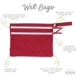 Solid Cranberry Minimalist - Waterproof Wet Bag (For mealtime, on-the-go, and more!) from BapronBaby