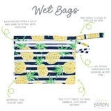 Summer Stripes - Pineapple - Waterproof Wet Bag (For mealtime, on-the-go, and more!) from BapronBaby