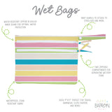 Rainbow Stripes - Waterproof Wet Bag (For mealtime, on-the-go, and more!) from BapronBaby