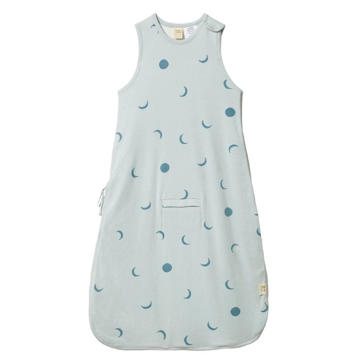 Organic Cotton & Merino Sleeping Bag - Lunar Blue Print from Manymoons