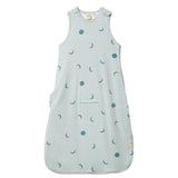 Organic Cotton & Merino Sleeping Bag - Lunar Blue Print from Manymoons