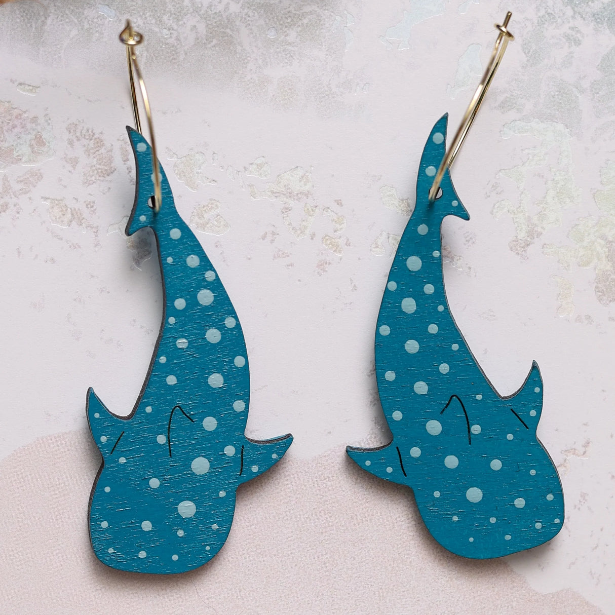 Whale Shark Hoops from LE CHIC MIAMI