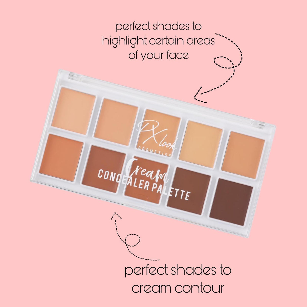 Best Cream Concealer Palette by PxLook from Prolux Cosmetics