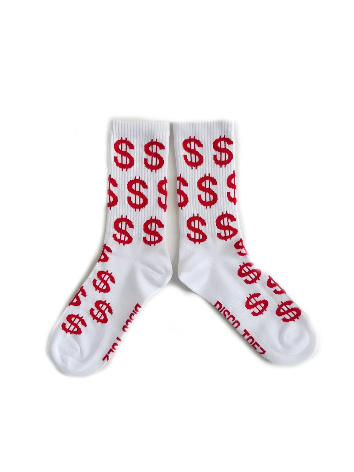 Red $ Socks from Disco Toez