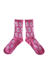 Pink and White $ Socks from Disco Toez