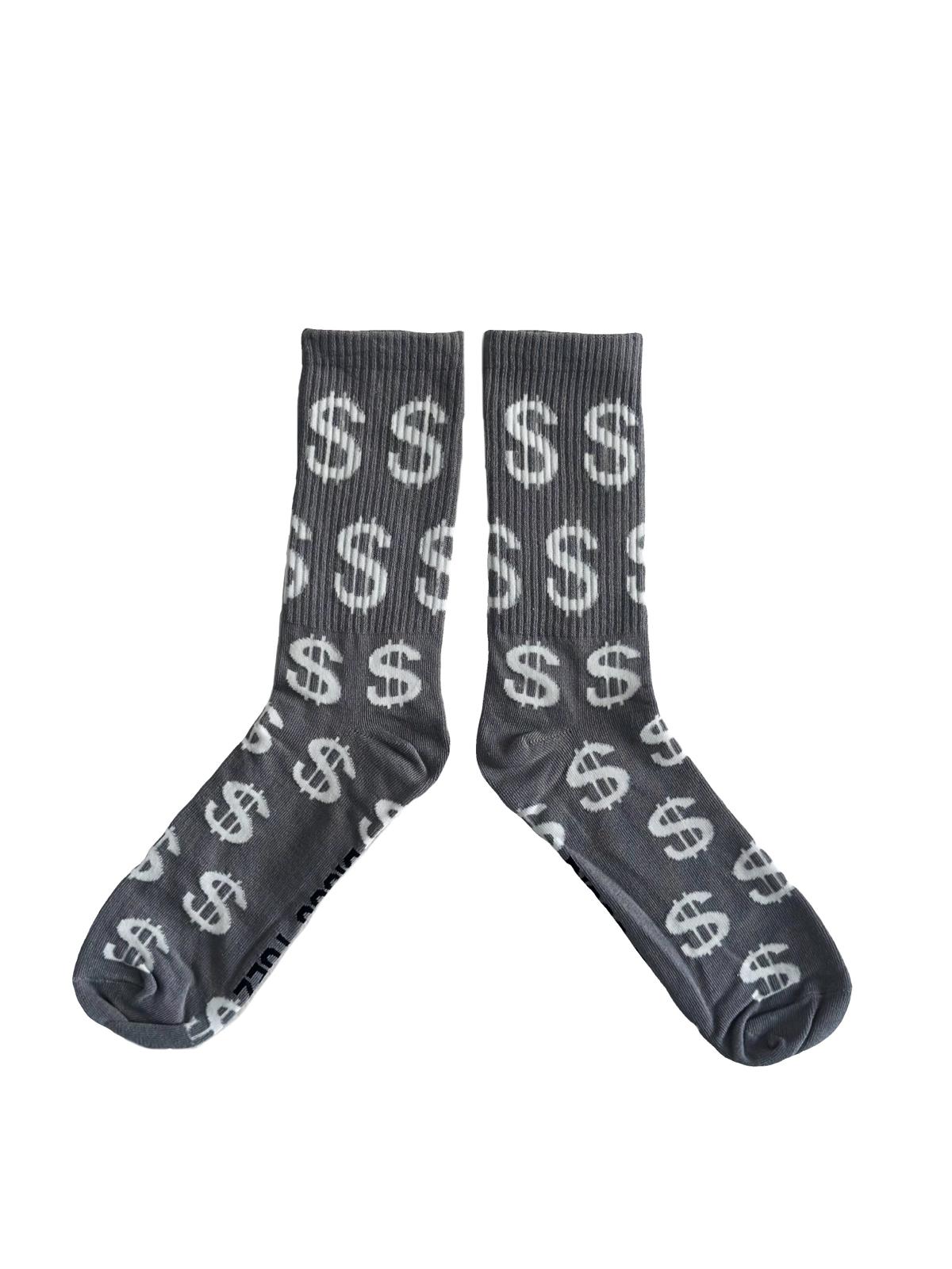 Gray and White $ Socks from Disco Toez