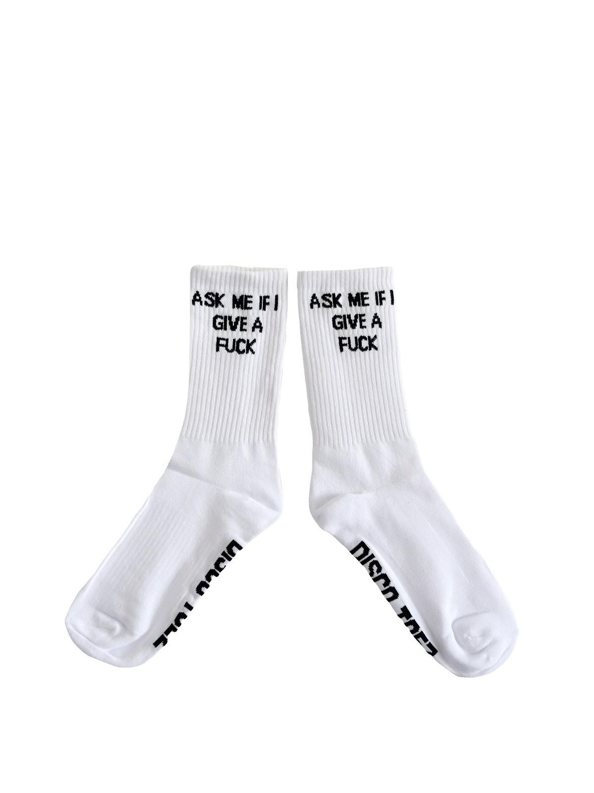Ask Me If I Give A Fuck Sock socks from Disco Toez
