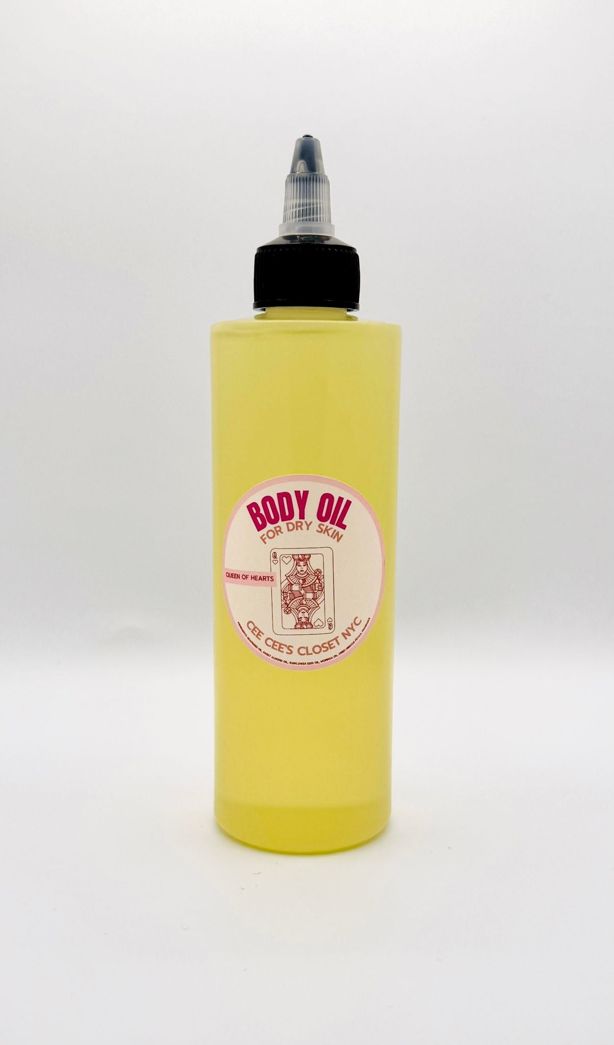 Queen of Hearts Scented Dry Body Oil from Cee Cee's Closet NYC