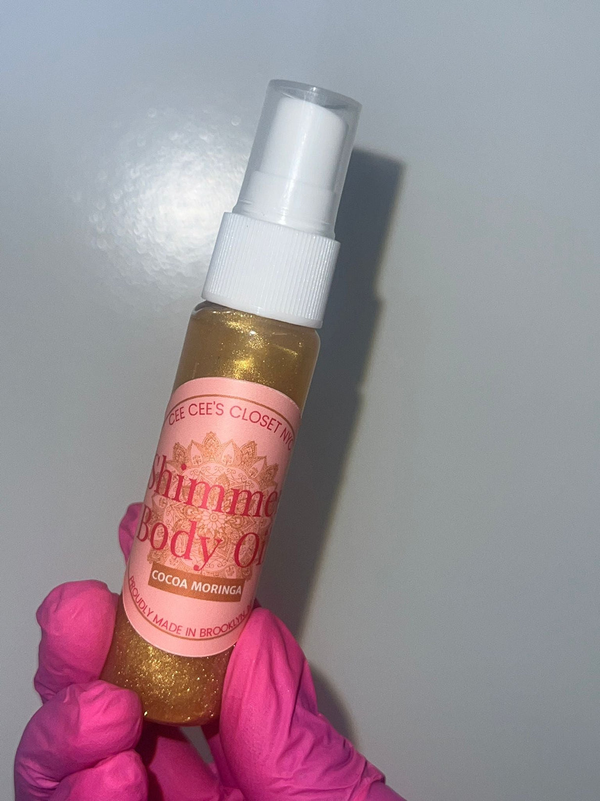 Shimmer Dry Body Oil from Cee Cee's Closet NYC