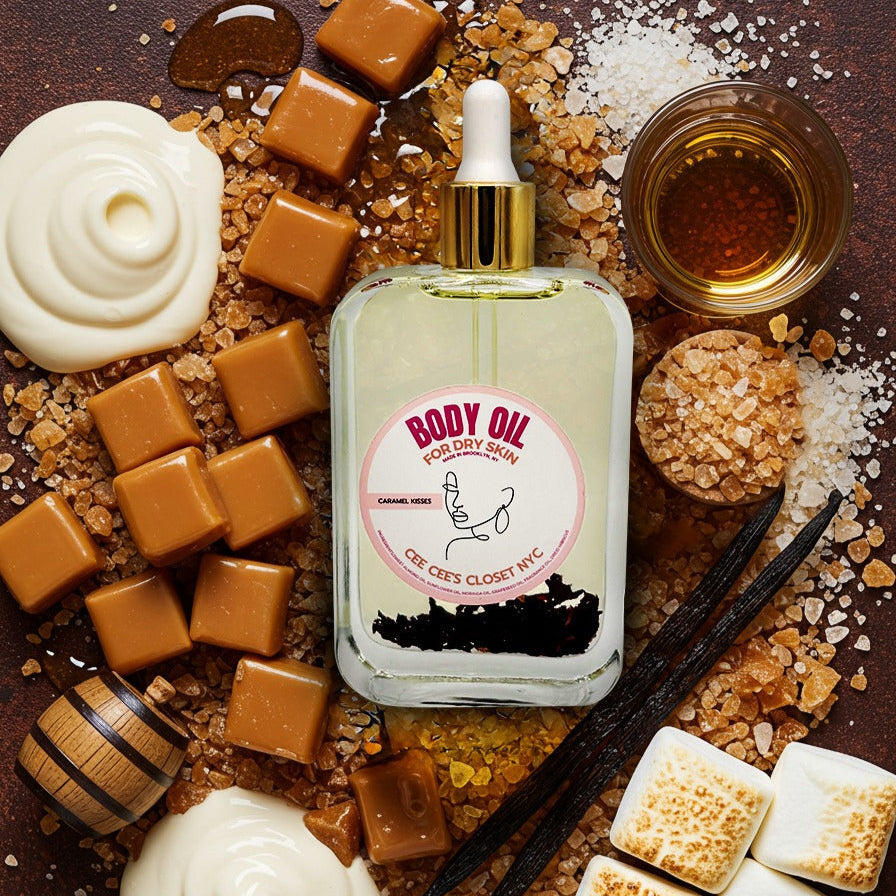 Caramel Kisses Scented Dry Body Oil from Cee Cee's Closet NYC