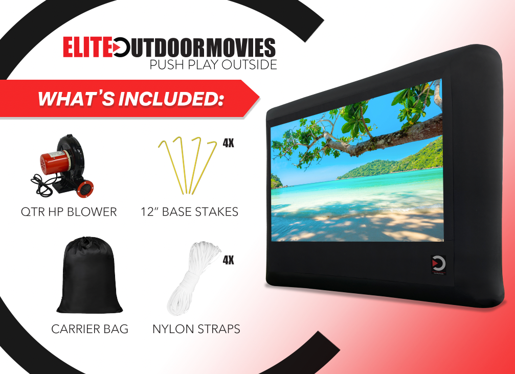 Elite Outdoor Movies Home 17' Inflatable Screen From Elite Outdoor Movies