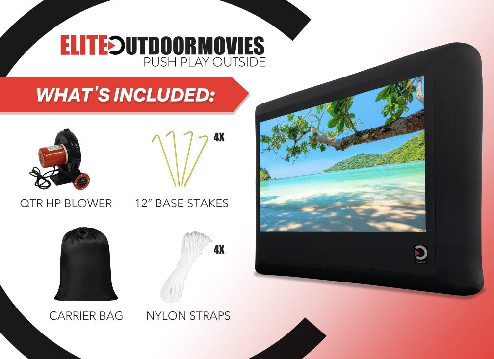 Elite Outdoor Movies 13' Home Outdoor Cinema System From Elite Outdoor Movies