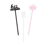 Whimsy Halloween Party Drink Stirrers, Set of 12 from The Cotton & Canvas Co.