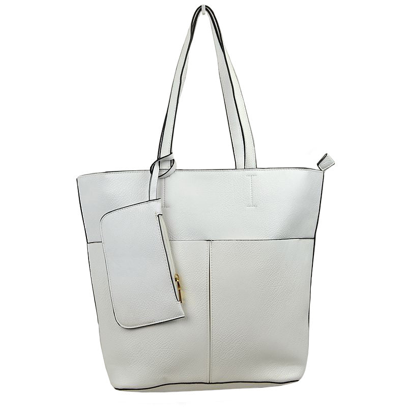 3 In 1 Large Soft Faux Leather Womens Tote Handbags  from Madeline Love