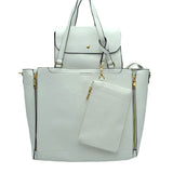 3 in 1 Side Zipper Women's Tote Handbag set  from Madeline Love