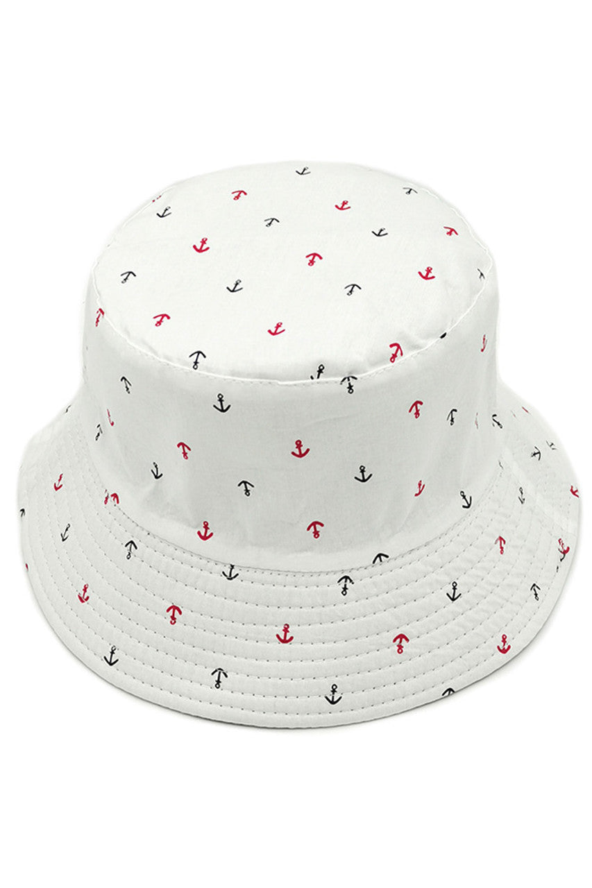 ANCHOR PRINT BUCKET HAT from Madeline Love