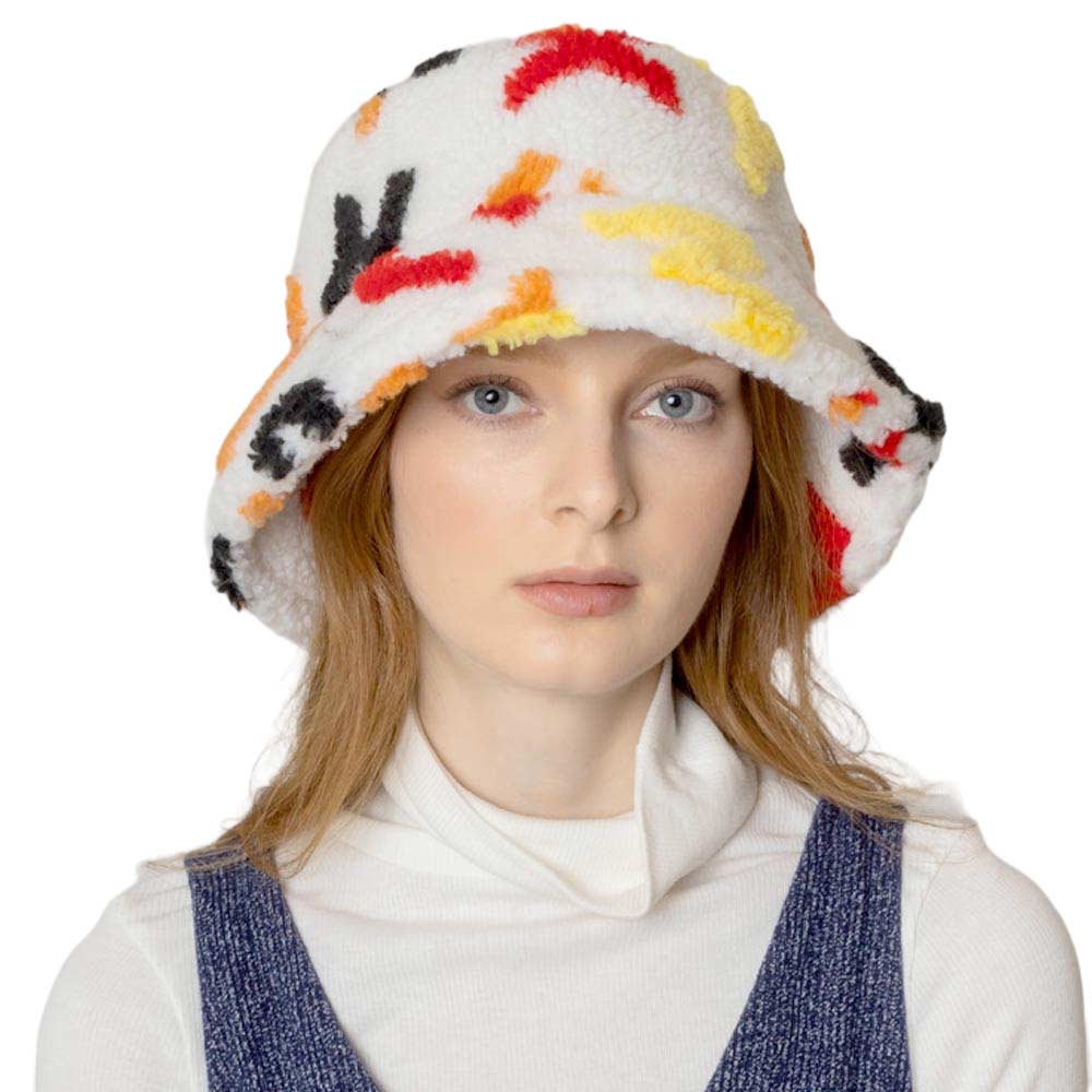 Alphabet Sherpa Bucket Hat from Madeline Love