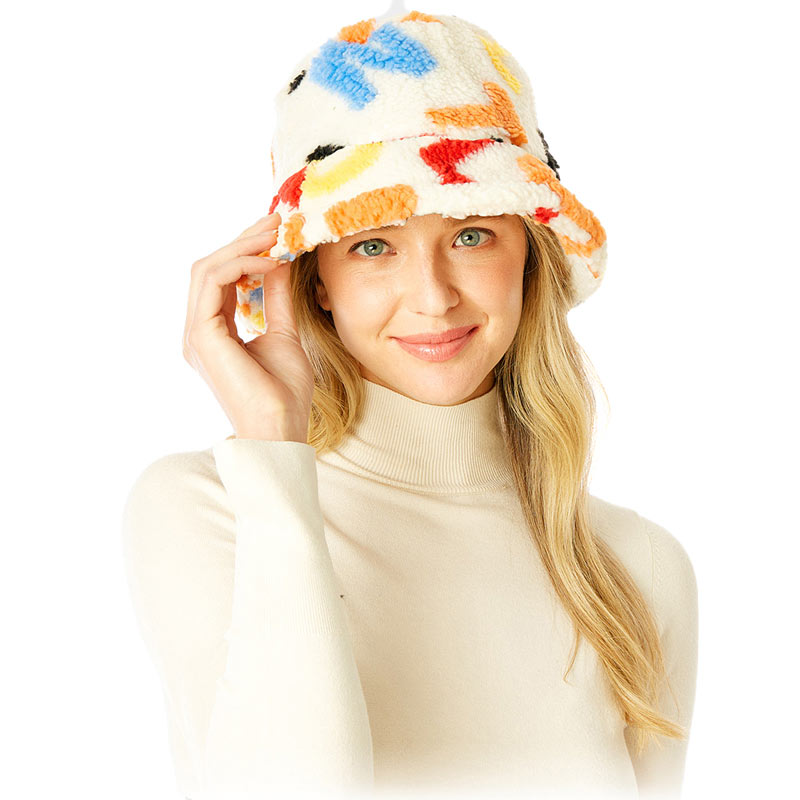Alphabet Sherpa Bucket Hat from Madeline Love