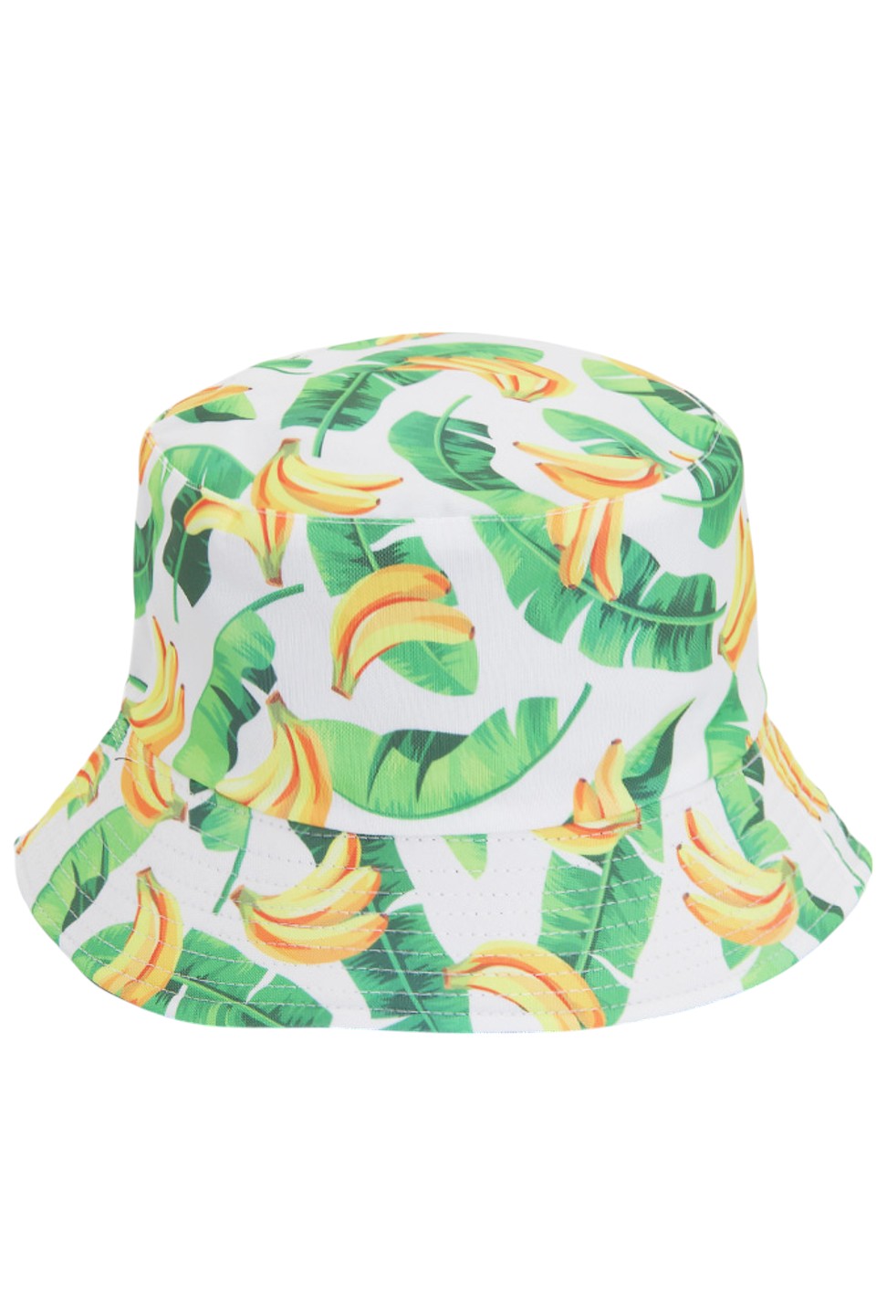BANANA PRINT REVERSIBLE BUCKET HAT from Madeline Love