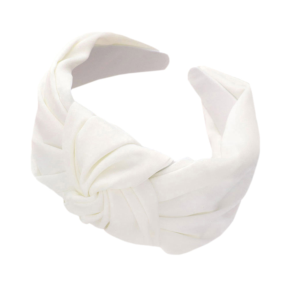 Beautiful Solid Knot Burnout Headband from Madeline Love