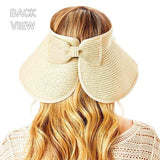 Bride Message Roll Up Foldable Visor Sun Hat from Madeline Love
