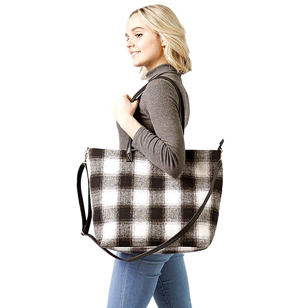 Buffalo Check Weekend Tote Bag  from Madeline Love
