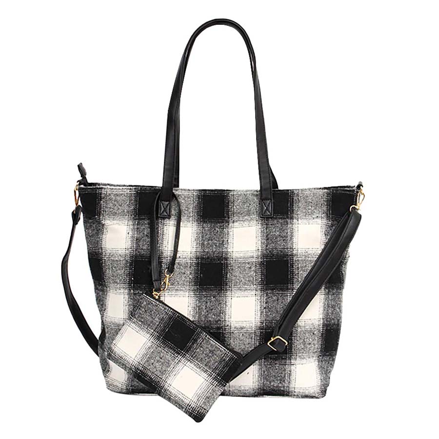 Buffalo Check Weekend Tote Bag  from Madeline Love